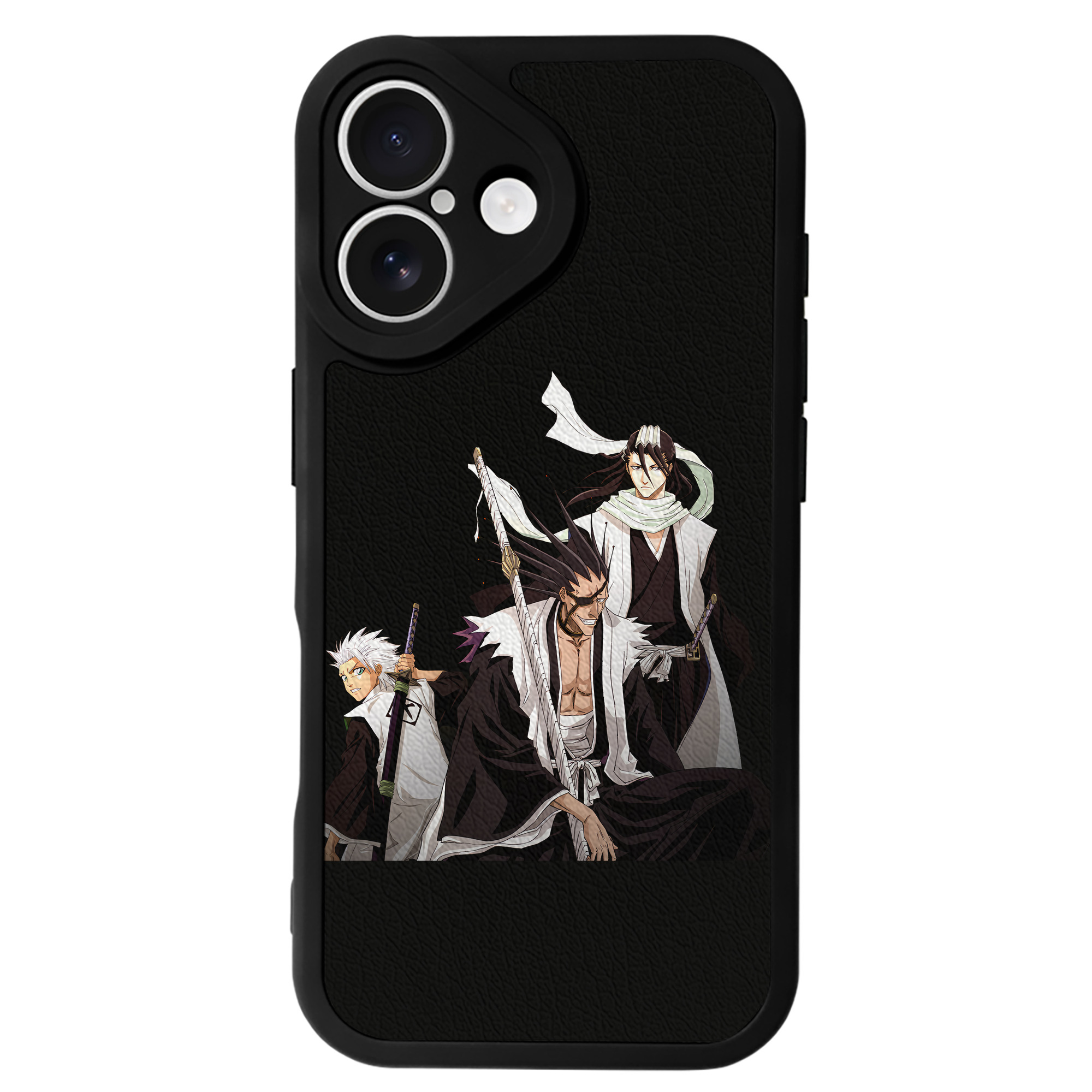 （画像用） ブリーチ ざらき けんぱち BLEACH Zaraki Kenpachi 【iPhone 16シリーズ対応】シリコンスマホケース（レザー調） 材質：シリコン